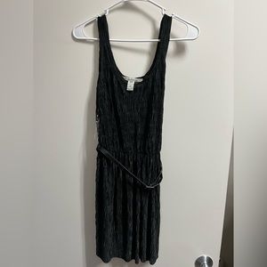 American Rag Mini Polyester Black dress with thin black belt size XS